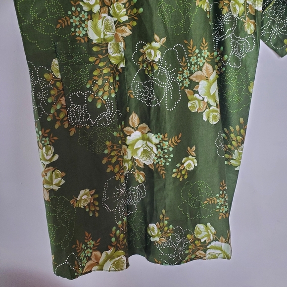 Vintage Design House Apron Oshare Kappogi Floral Cottagecore Retro Fall 60s 70s - Picture 8 of 11